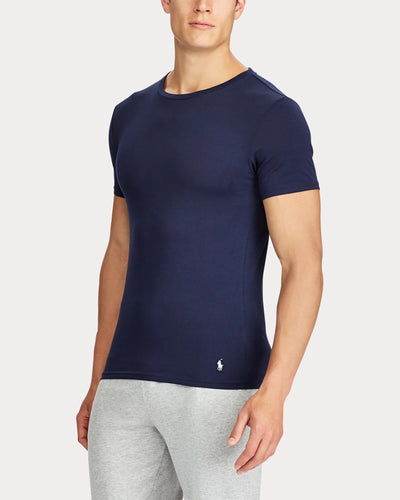 Ralph Lauren Classic Crewneck Undershirt 2-Pack | Navy