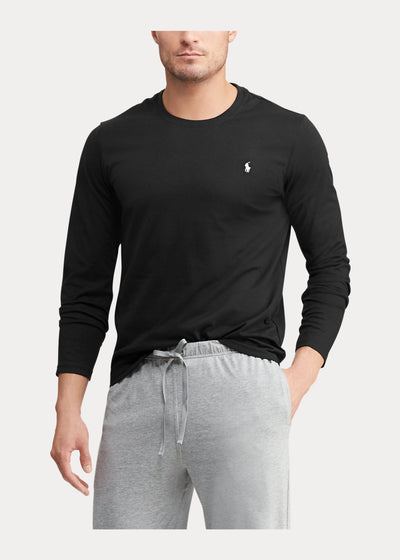Ralph Lauren Cotton Jersey Sleep T-Shirt | Black