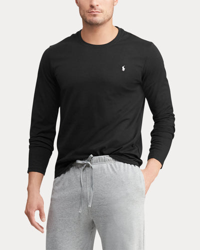 Ralph Lauren Cotton Jersey Sleep Shirt | Black