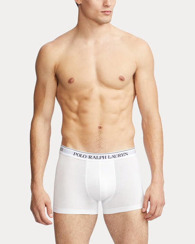 Ralph Lauren Stretch Cotton Trunk 3-Pack | Black/White/Grey