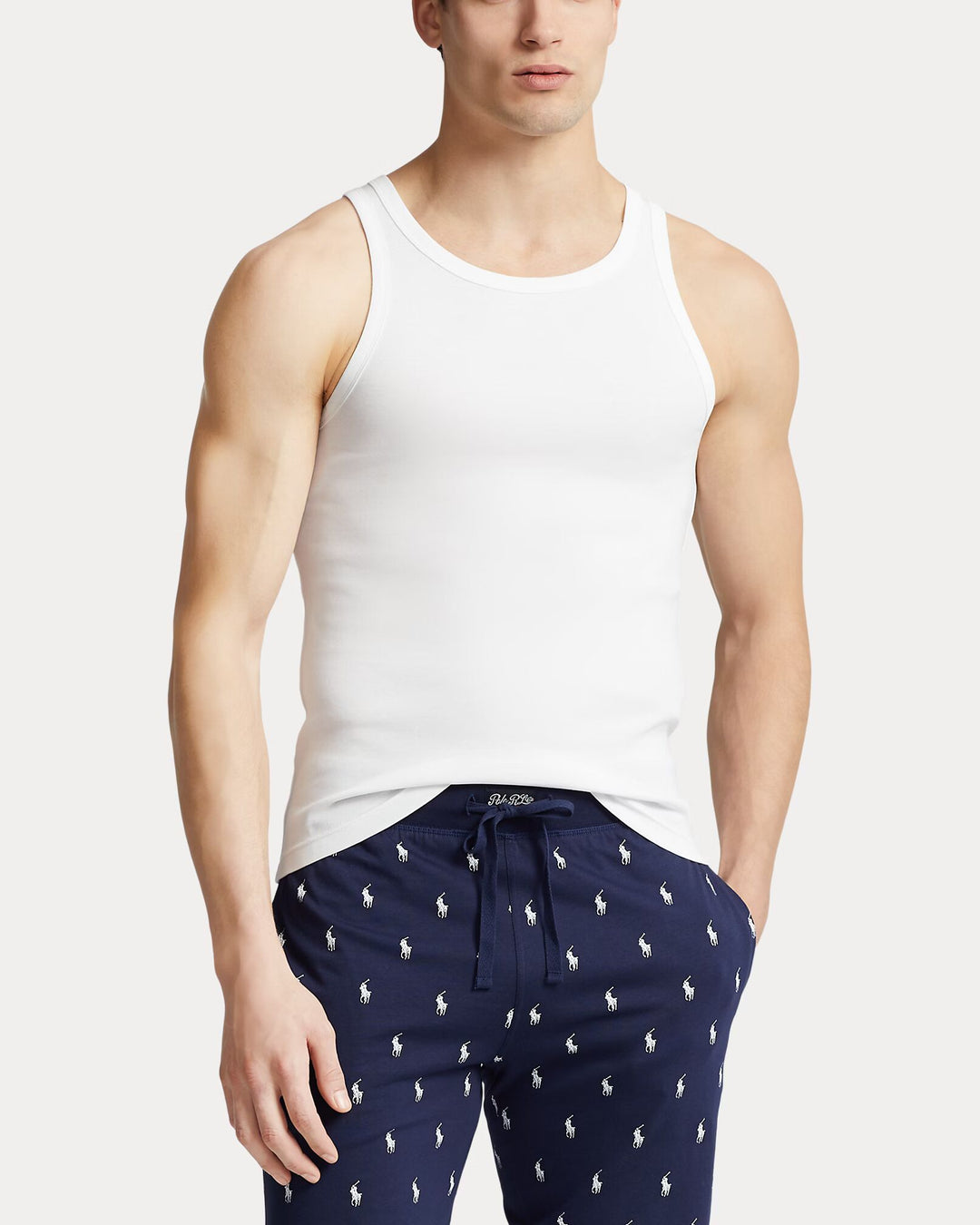 Ralph Lauren Classic Tank Undershirt 2-Pack | White