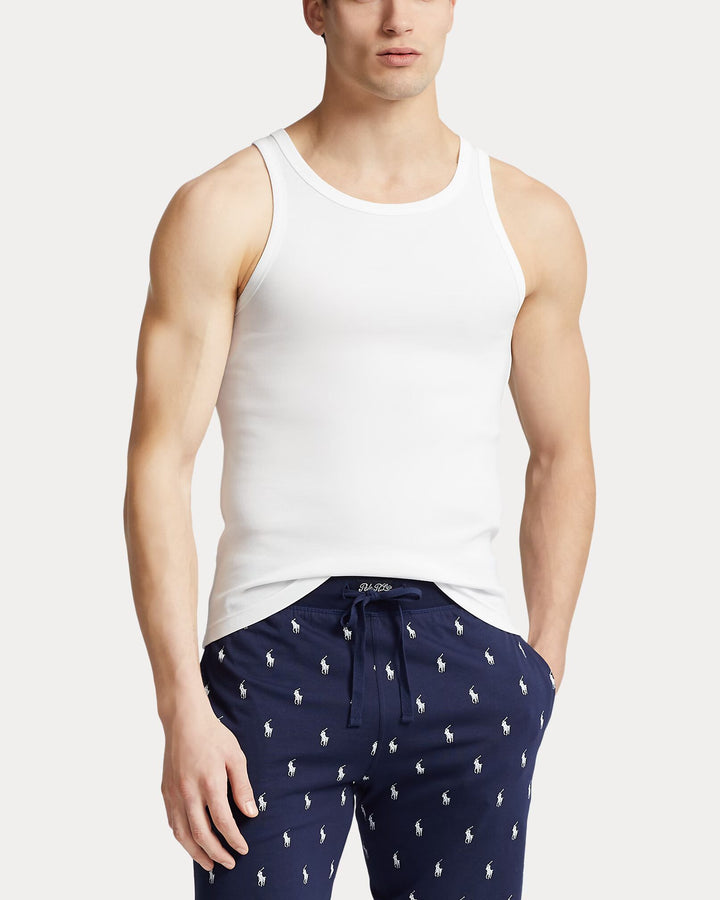 Ralph Lauren Classic Tank Undershirt 2-Pack | White