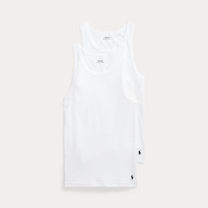 Ralph Lauren Classic Tank Undershirt 2-Pack | White
