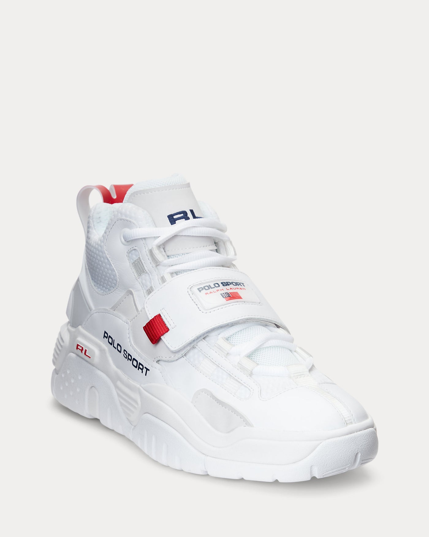 Ralph Lauren PS100 High-Top Trainer | White