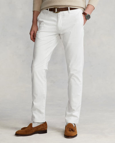 Ralph Lauren Stretch Slim Fit Chino Trouser | Deckwash White