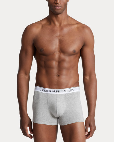 Ralph Lauren Classic Stretch Cotton Trunk 3-Pack | Black/White/Grey