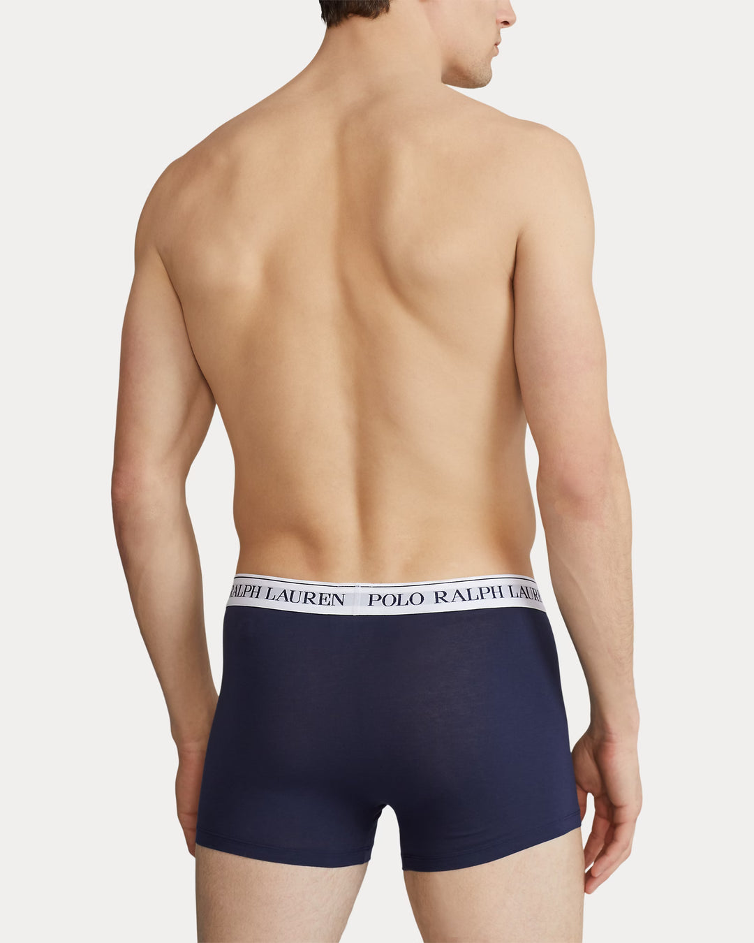 Ralph Lauren Classic Stretch-Cotton Trunk 3-Pack | White/Navy