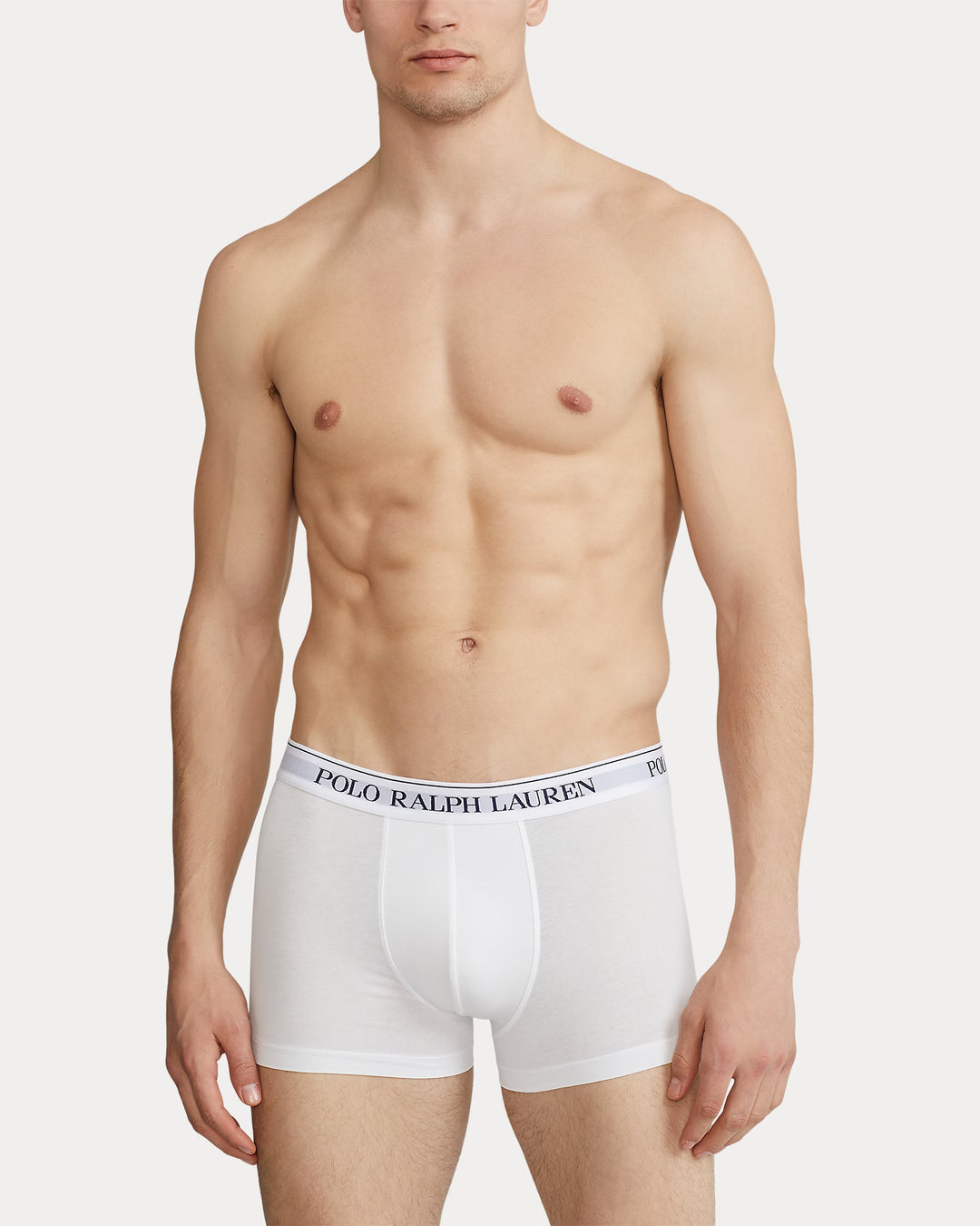 Ralph Lauren Classic Stretch-Cotton Trunk 3-Pack | White/Navy