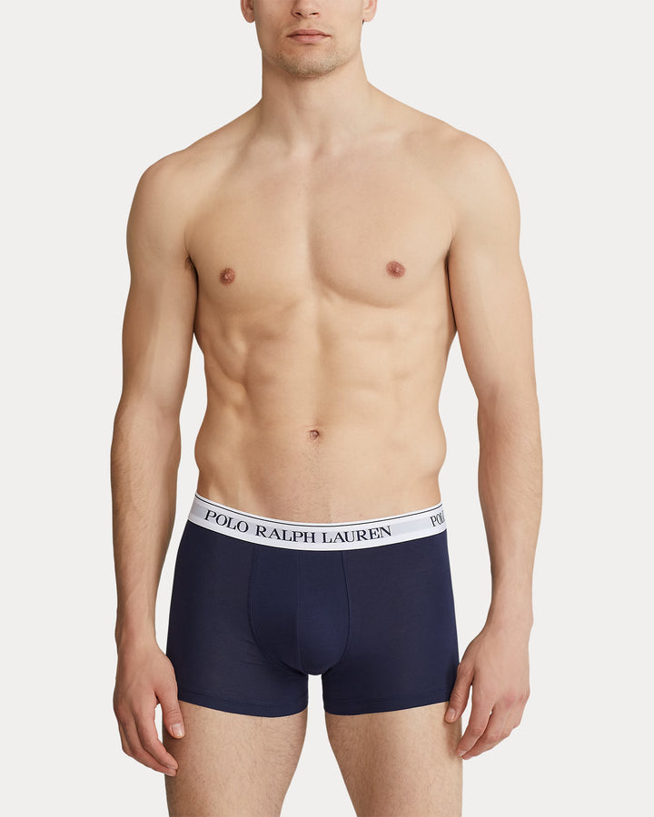 Ralph Lauren Classic Stretch-Cotton Trunk 3-Pack | Navy/Pony