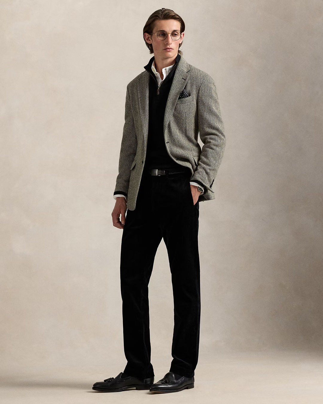 Ralph Lauren Wool Quarter-Zip Jumper | Black