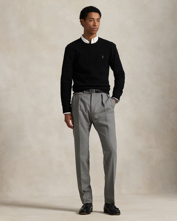 Ralph Lauren Cable-Knit Wool-Cashmere Jumper | Black