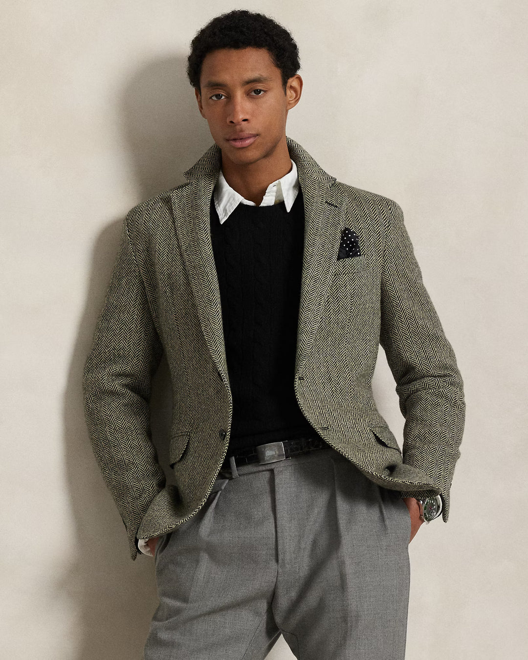 Ralph Lauren Cable-Knit Wool-Cashmere Jumper | Black