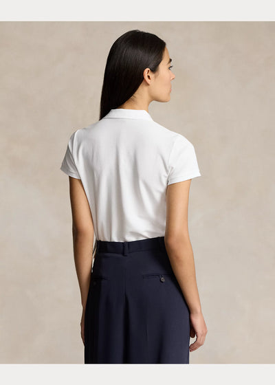 Ralph Lauren Slim Fit Stretch Polo Shirt | White