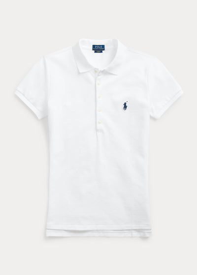 Ralph Lauren Slim Fit Stretch Polo Shirt | White