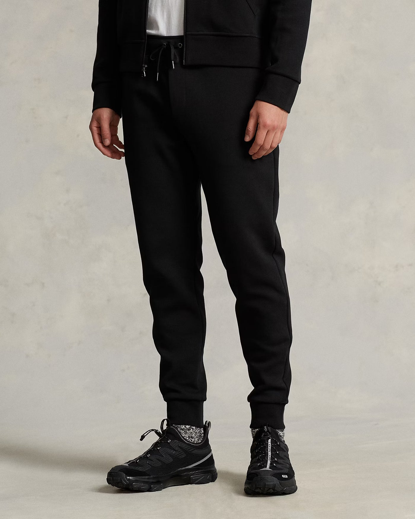 Ralph Lauren Double-Knit Jogging Bottom | Black
