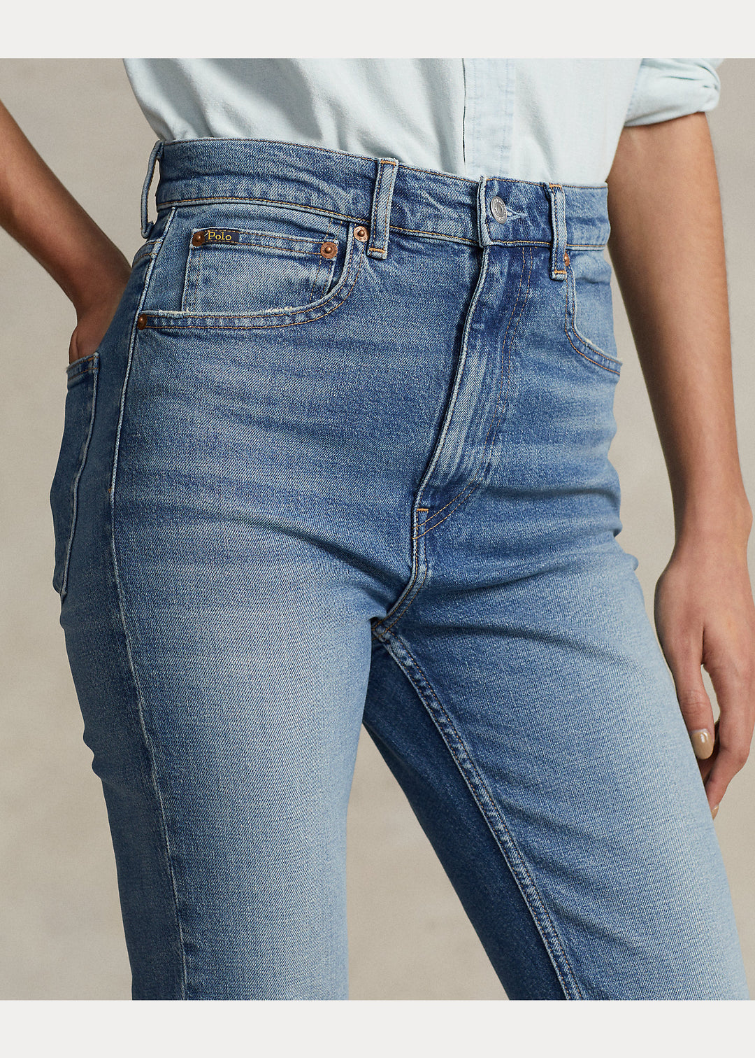 Ralph Lauren Tompkins High-Rise Skinny Jean | Antares Wash