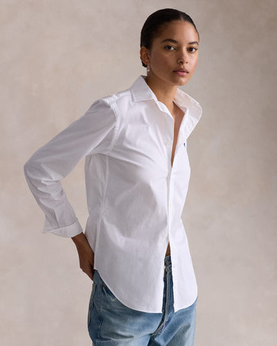 Ralph Lauren Slim Fit Cotton Shirt | White