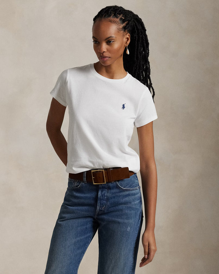 Ralph Lauren Cotton Jersey Crewneck T-Shirt | White