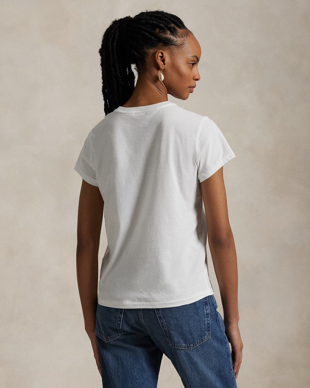 Ralph Lauren Cotton Jersey Crewneck T-Shirt | White