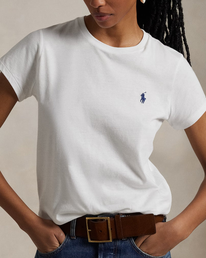 Ralph Lauren Cotton Jersey Crewneck T-Shirt | White