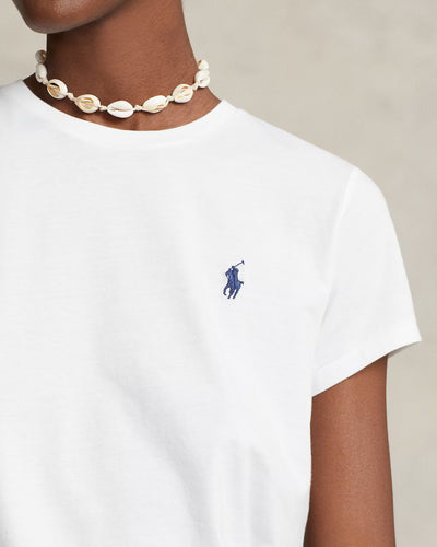 Ralph Lauren Cotton Jersey Crewneck T-Shirt | White