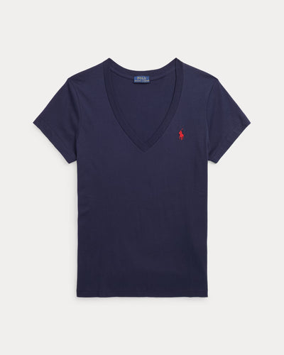 Ralph Lauren Cotton Jersey V-Neck T-Shirt | Cruise Navy