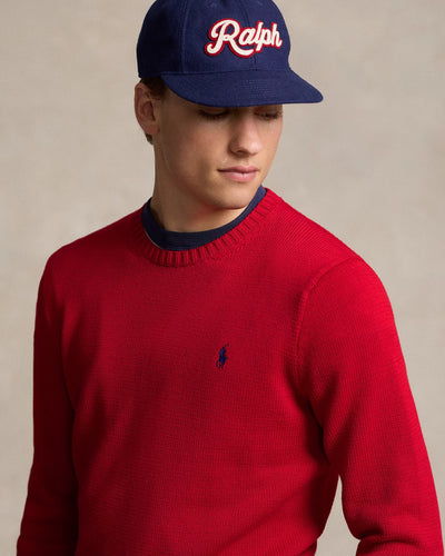 Ralph Lauren Cotton Crewneck Jumper | Red