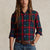 Ralph Lauren Custom Fit Checked Double-Faced Shirt | Red/Green