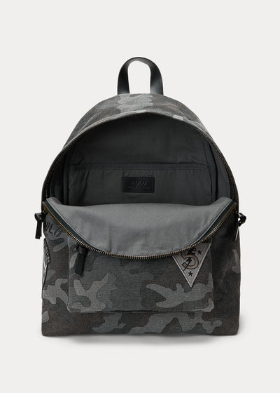 Ralph Lauren Canvas Tiger Camo Backpack | Greyscale