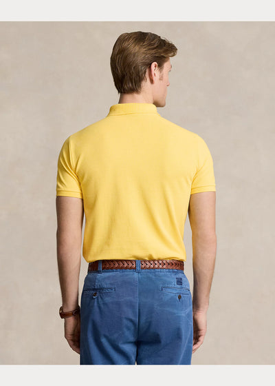 Ralph Lauren Custom Slim Fit Mesh Polo Shirt | Oasis Yellow
