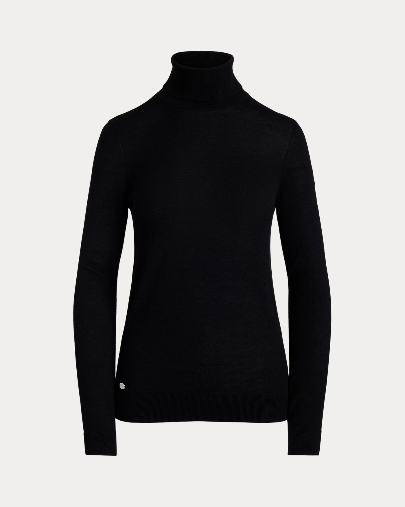 Lauren Ralph Lauren Silk-Blend Roll Neck Jumper | Black
