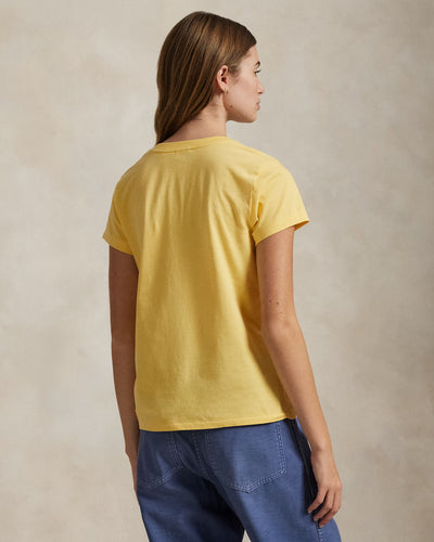 Ralph Lauren Cotton Jersey V-Neck T-Shirt | Corn Yellow