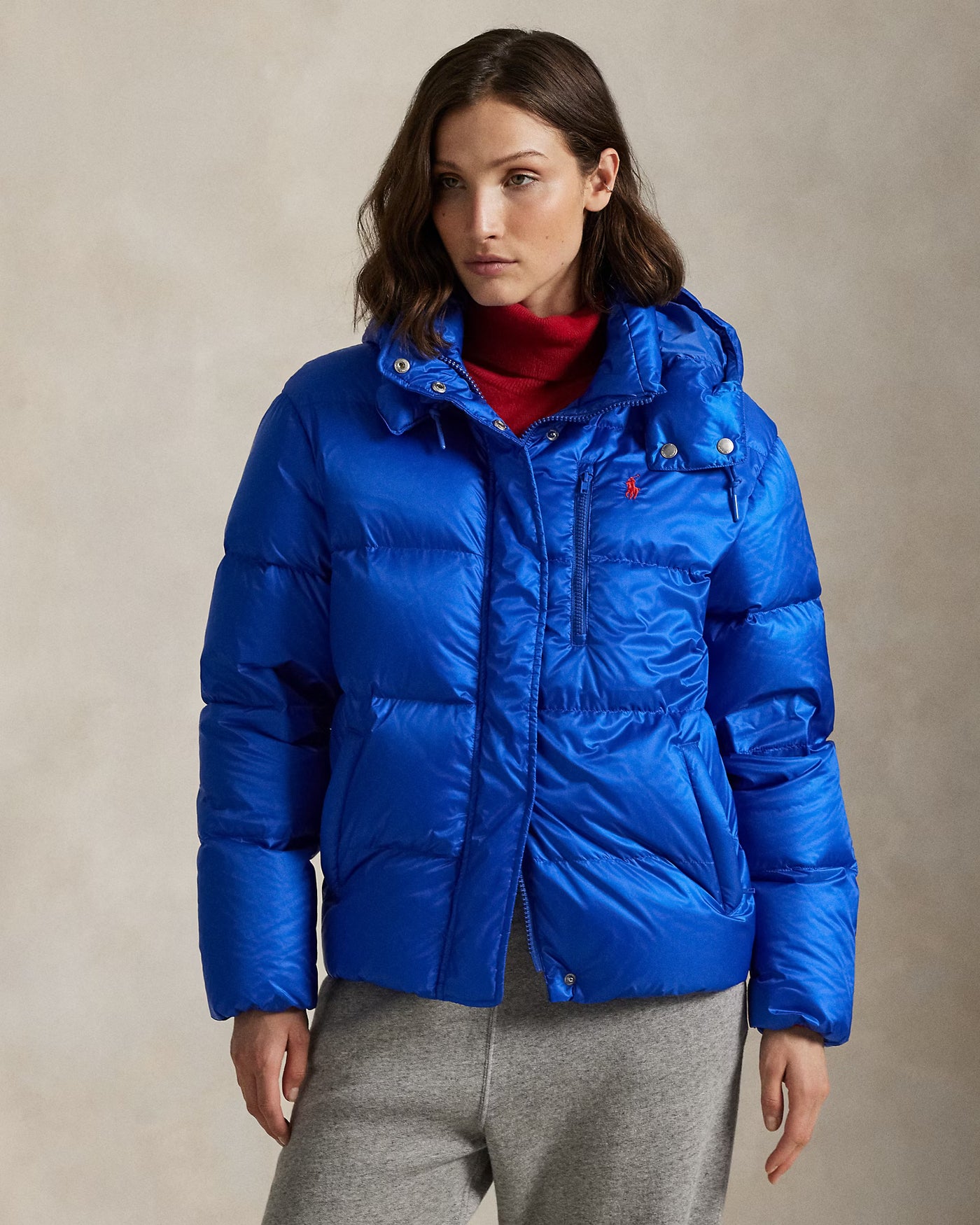 Ralph Lauren Water-Repellent Quilted Down Jacket | New Iris Blue