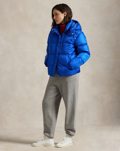 Ralph Lauren Water-Repellent Quilted Down Jacket | New Iris Blue