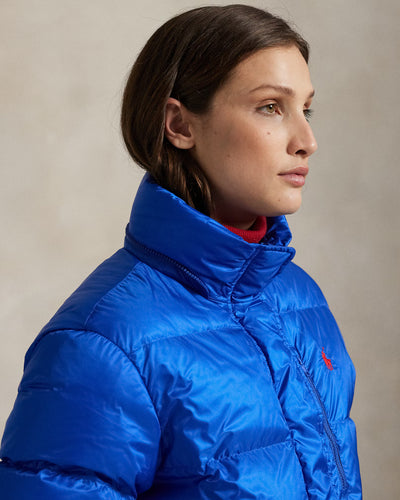 Ralph Lauren Water-Repellent Quilted Down Jacket | New Iris Blue
