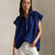 Ralph Lauren Linen Popover Shirt | Midnight Royal