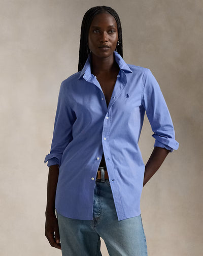 Ralph Lauren Stretch Slim Fit Cotton Shirt | Blue