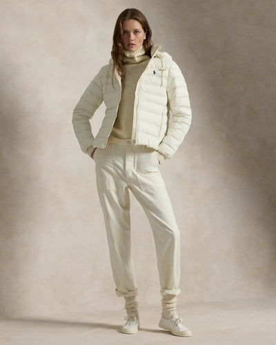 Ralph Lauren Water-Resistant Packable Hooded Jacket | Estate Cream