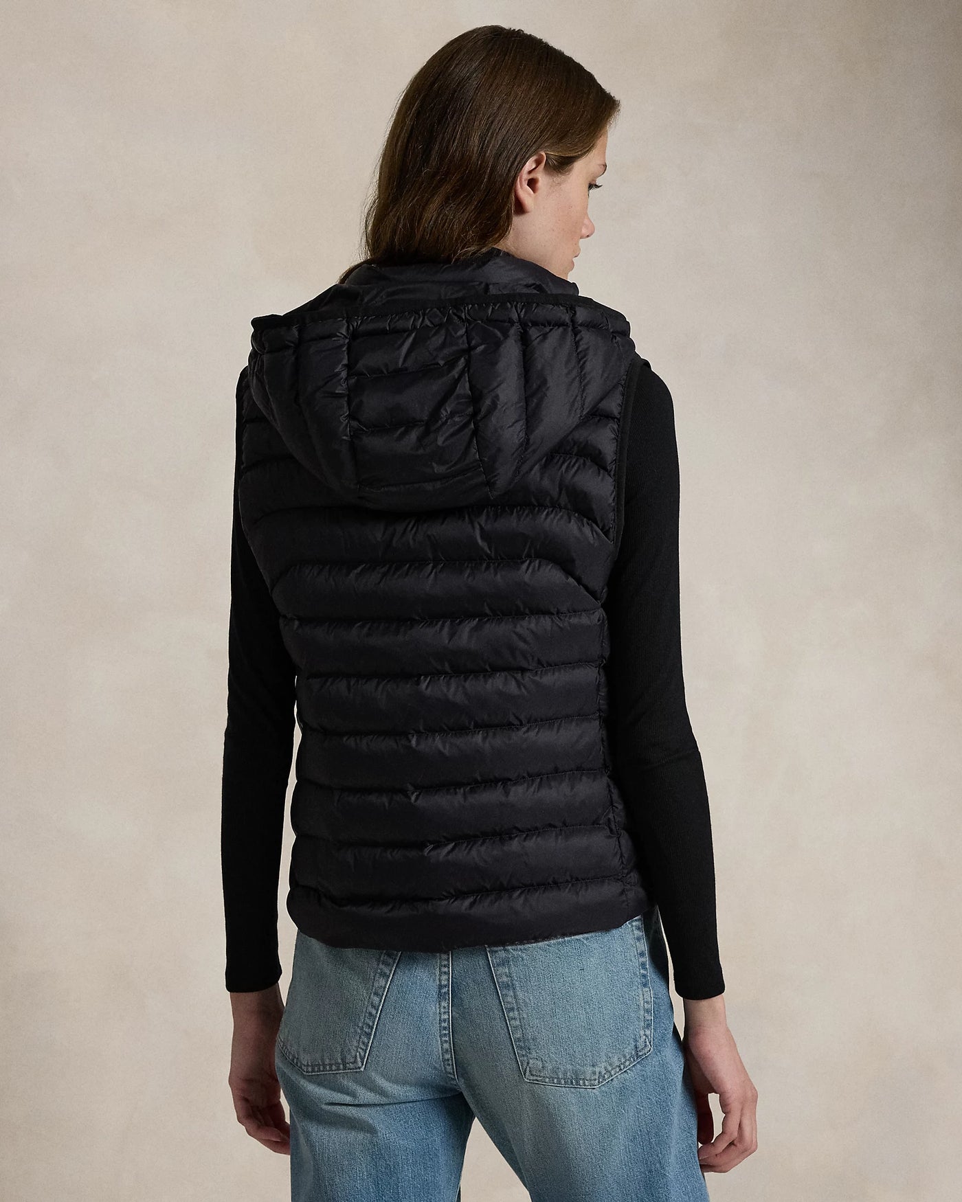 Ralph Lauren Water-Repellent Packable Gilet | Black