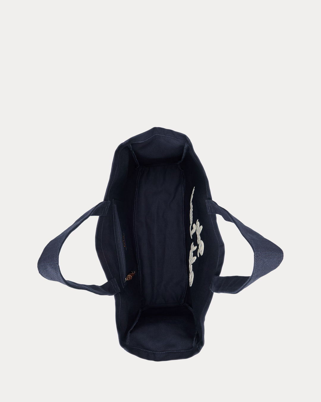 Ralph Lauren Embroidered Canvas Tote | Newport Navy