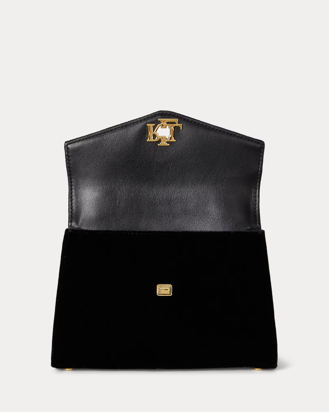 Lauren Ralph Lauren Velvet Small Farrah Satchel | Black