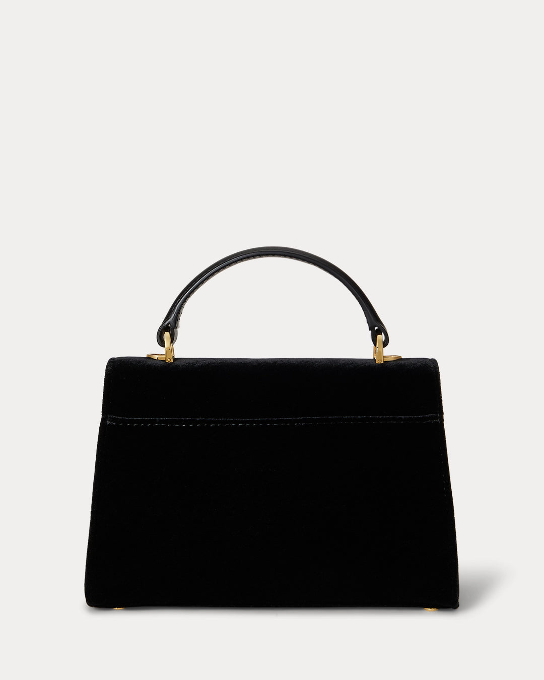 Lauren Ralph Lauren Velvet Small Farrah Satchel | Black