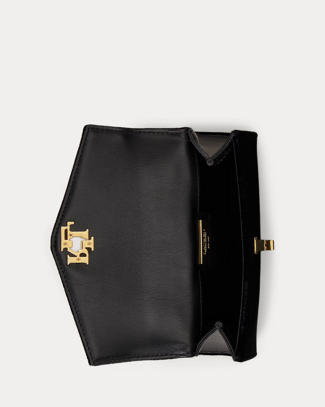 Lauren Ralph Lauren Velvet Small Farrah Satchel | Black
