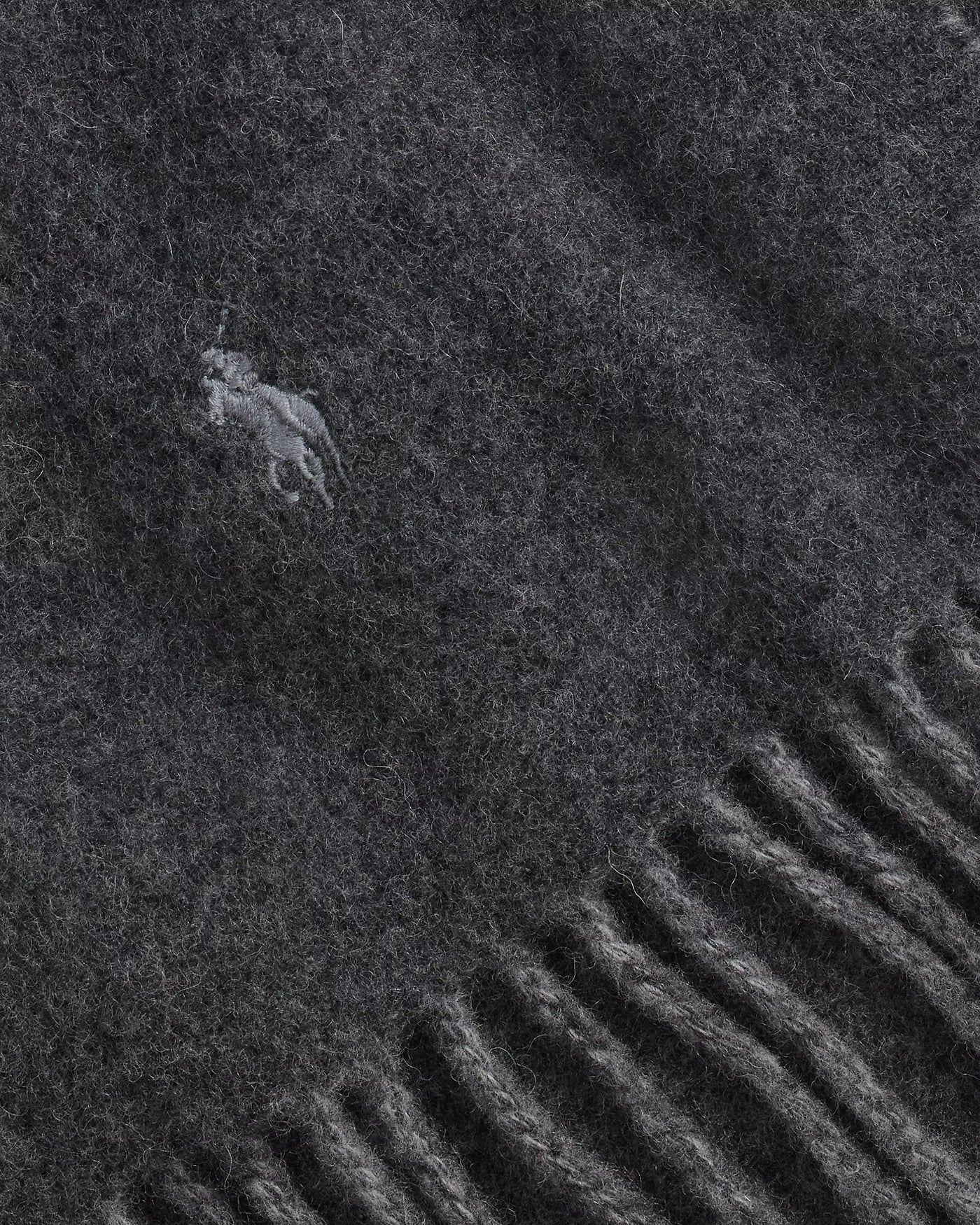 Ralph Lauren Reversible Wool-Blend Scarf | Charcoal/Grey
