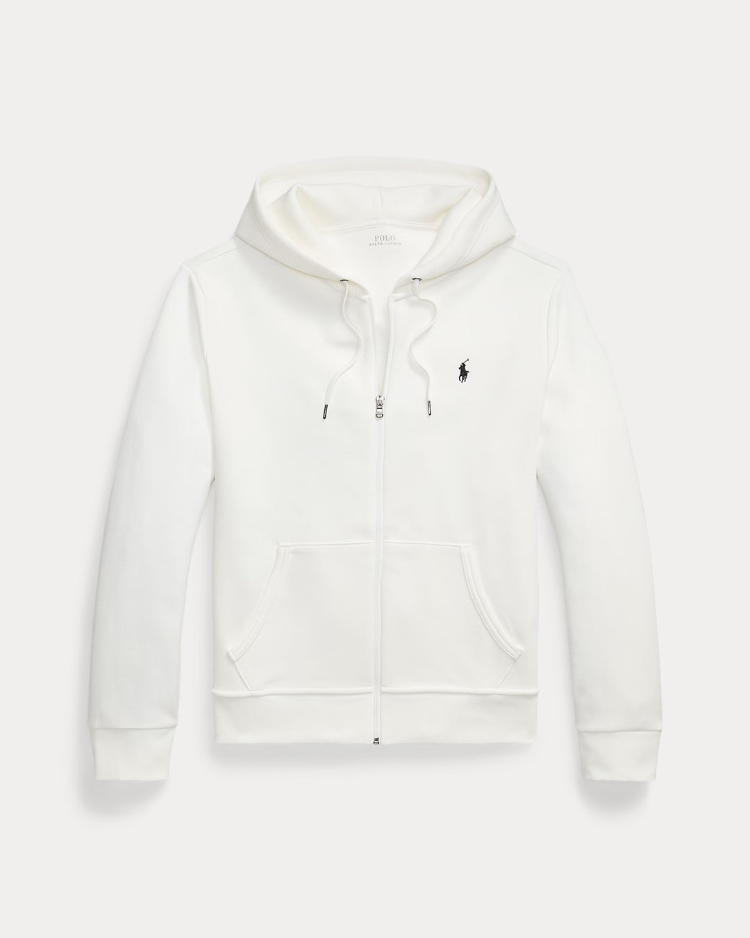 Ralph Lauren Double-Knit Full-Zip Hoodie | White