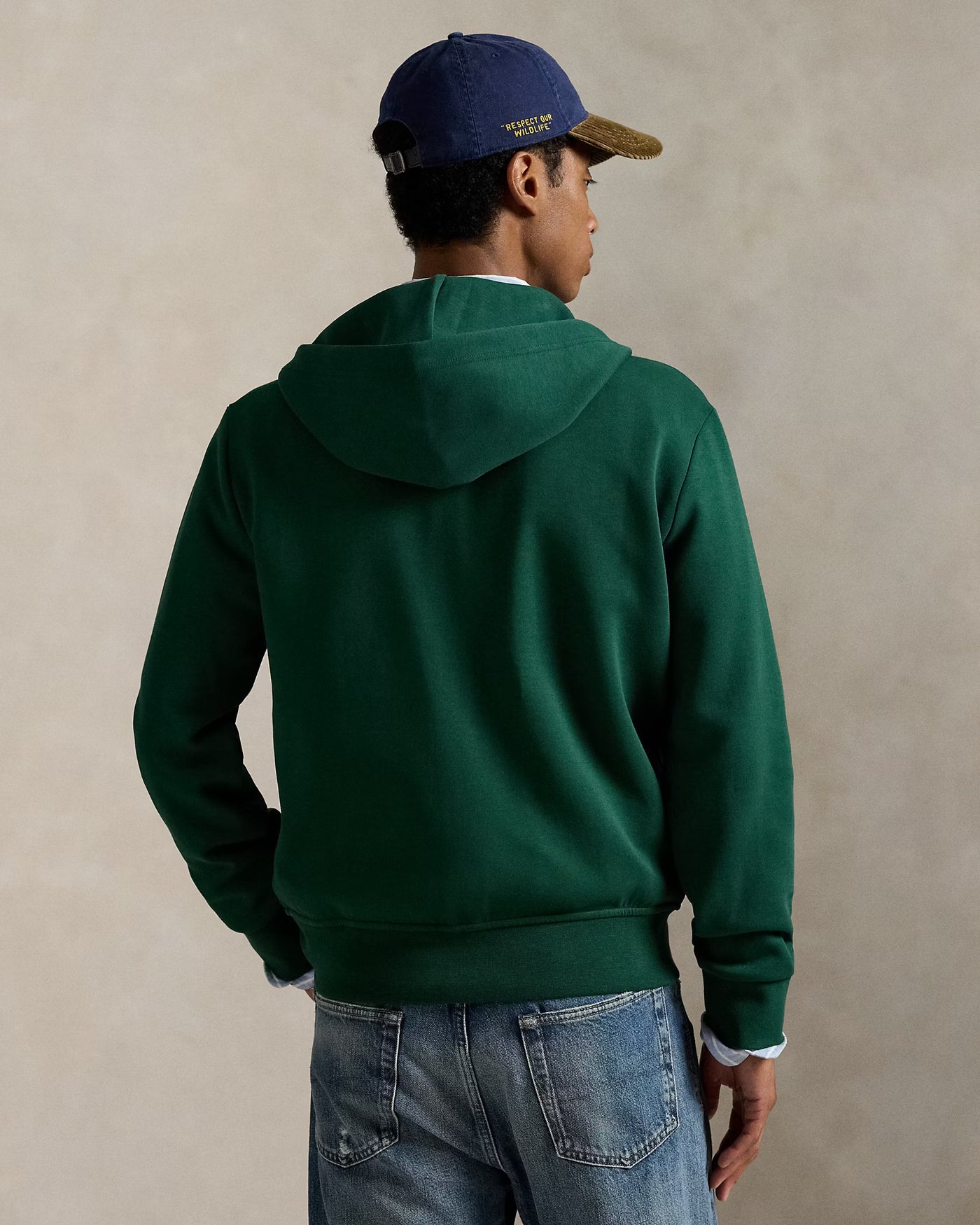 Ralph Lauren Double-Knit Full-Zip Hoodie | Vintage Pine