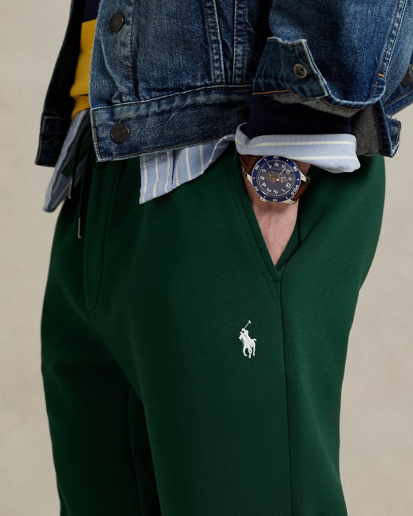 Ralph Lauren Double-Knit Jogging Bottom | Vintage Pine