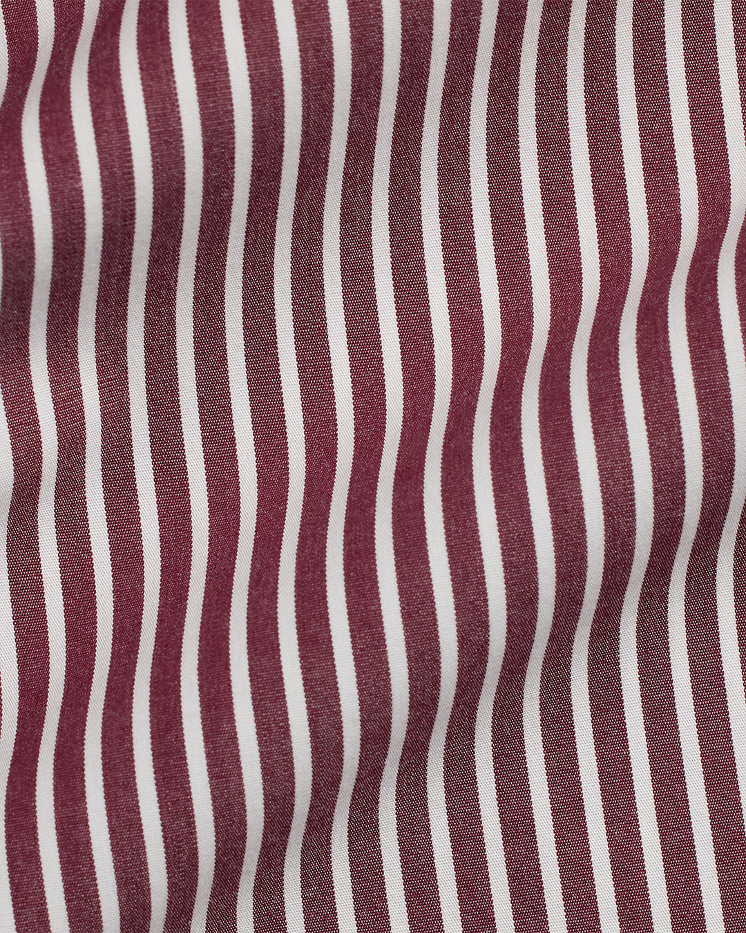 Ralph Lauren Custom Fit Striped Stretch Poplin Shirt | Wine/White
