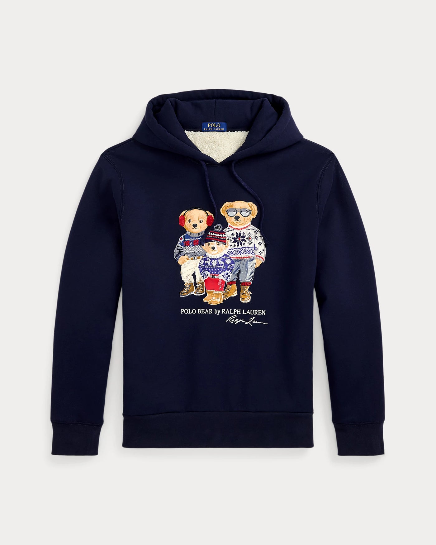 Ralph Lauren Polo Bear Family Fleece Hoodie | Navy