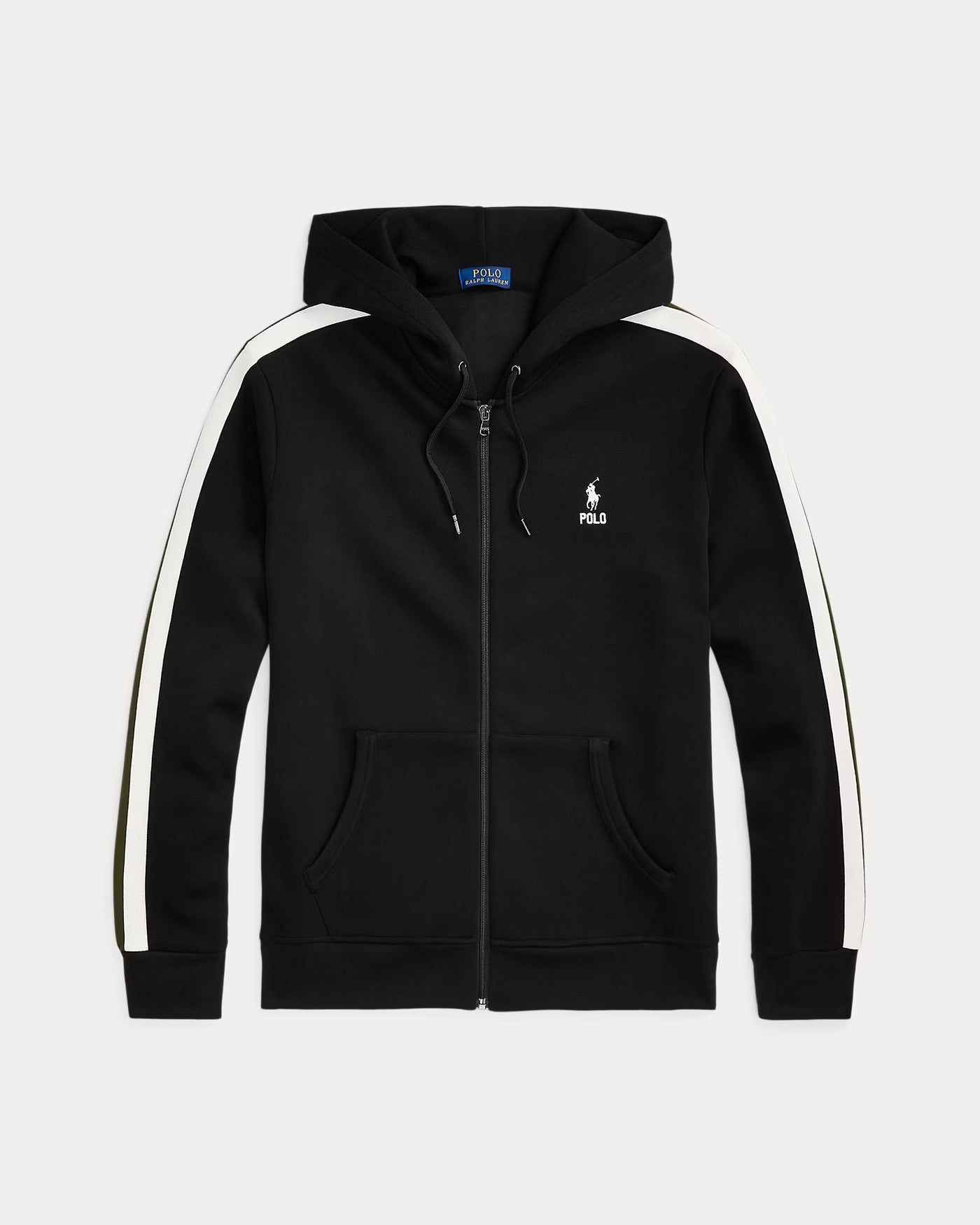 Ralph Lauren Double-Knit Full-Zip Hoodie | Black